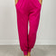 High Waist Solid Knit Elastic Waist Jogger