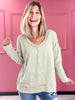 Two-Toned Ribbed Pullover Top