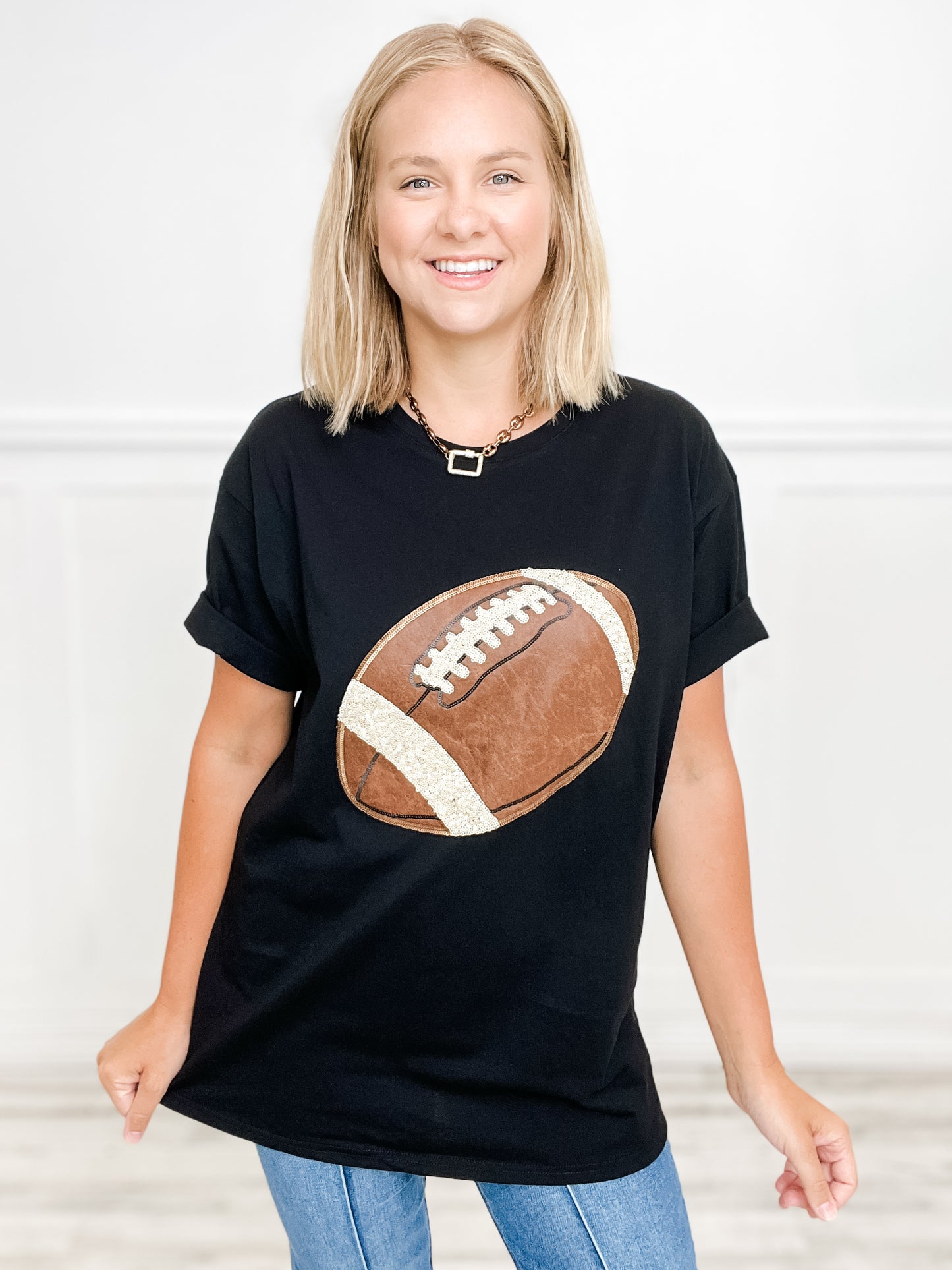 And The Fans Went Wild - Oversized Short Sleeve Football Top