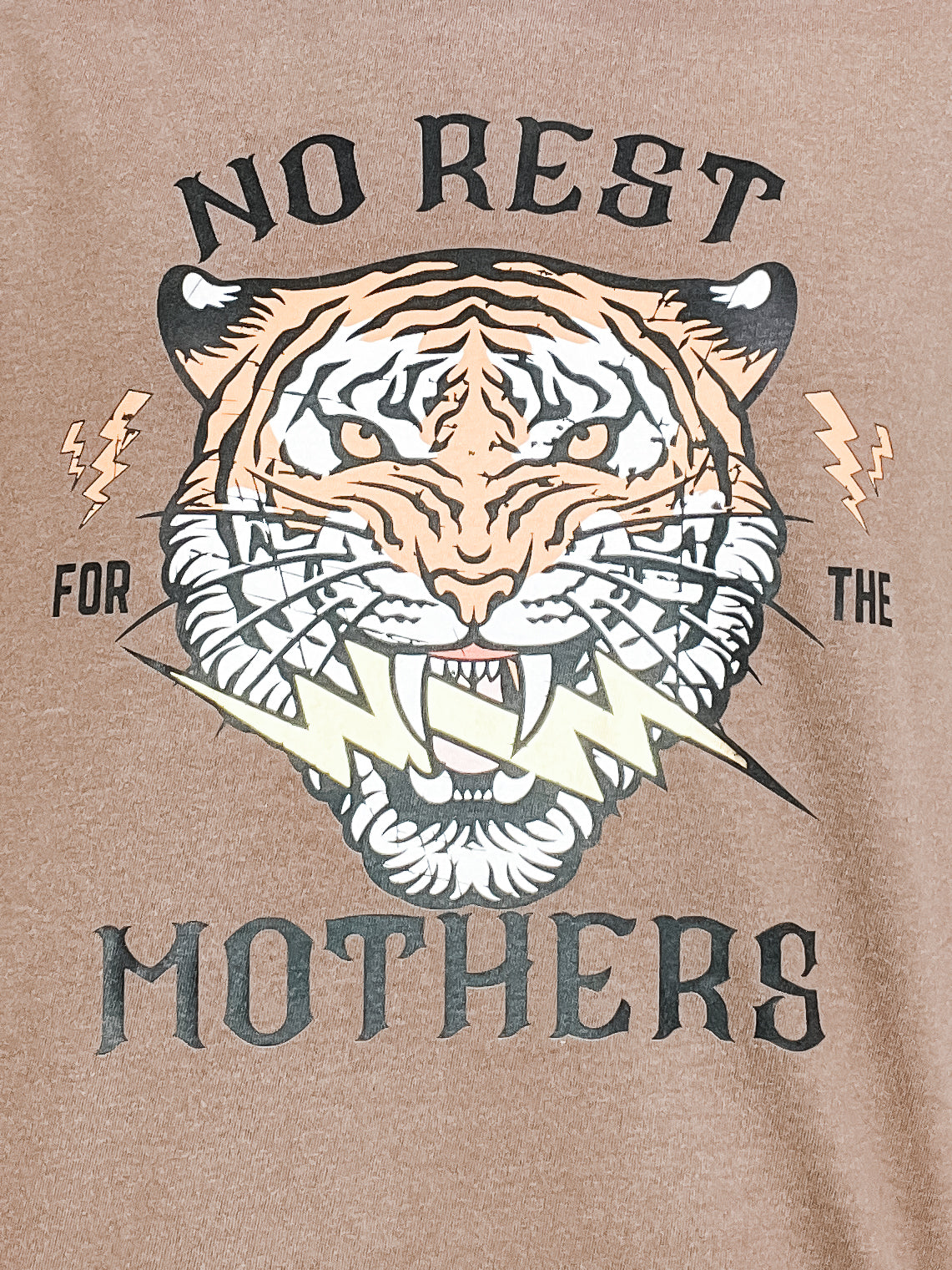 No Rest For The Mothers Gold Foil Graphic Tee