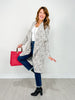 Long Sleeve Heather Knit Open Front Cardigan