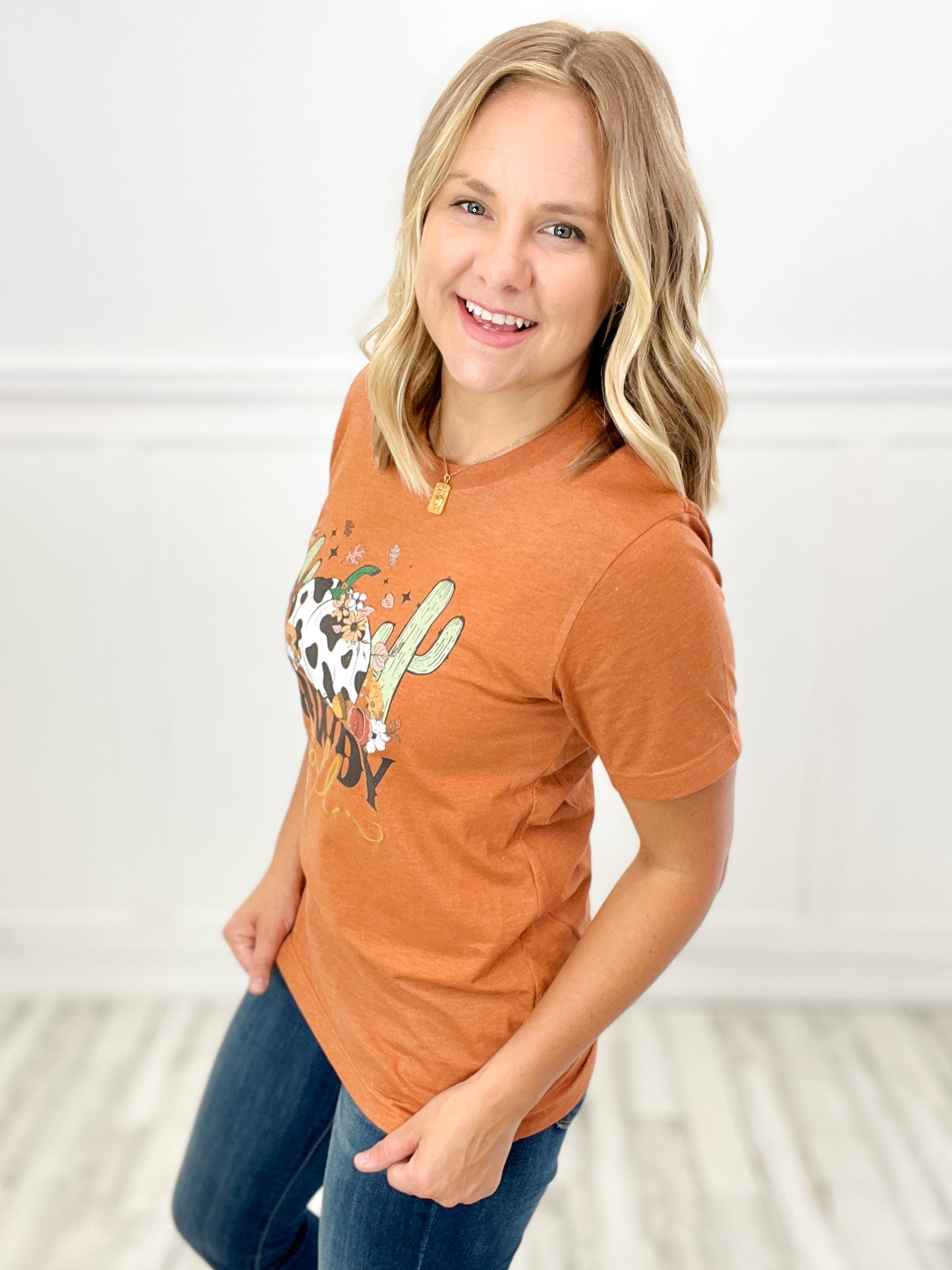 Howdy Fall Embellished Graphic Tee