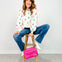 Queen of Sparkles Ivory Multi Beaded Spider Sweatshirt