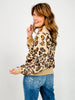 Queen of Sparkles Leopard Mock Neck Sweatshirt