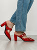 Pierre Dumas Orley-4 Heels in Red Patent