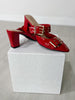 Pierre Dumas Orley-4 Heels in Red Patent
