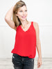 Are You Ready Scalloped Strappy Top