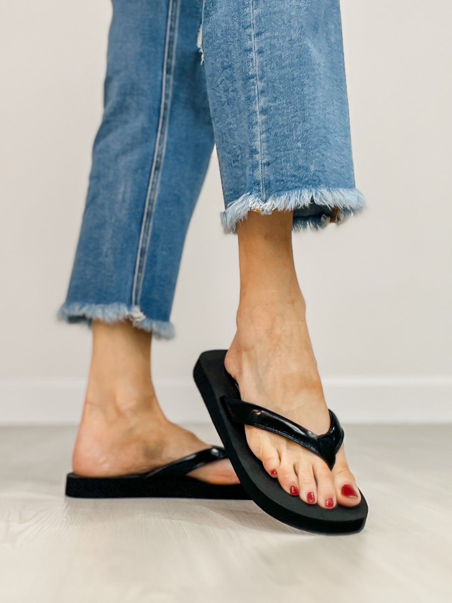 Corkys Summer Plans Flip Flops in BLACK