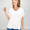 Short Sleeve V-Neck Modal Top