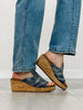 Corkys Neon Moon Cork Wedges in Blue Washed Denim Rhinestone