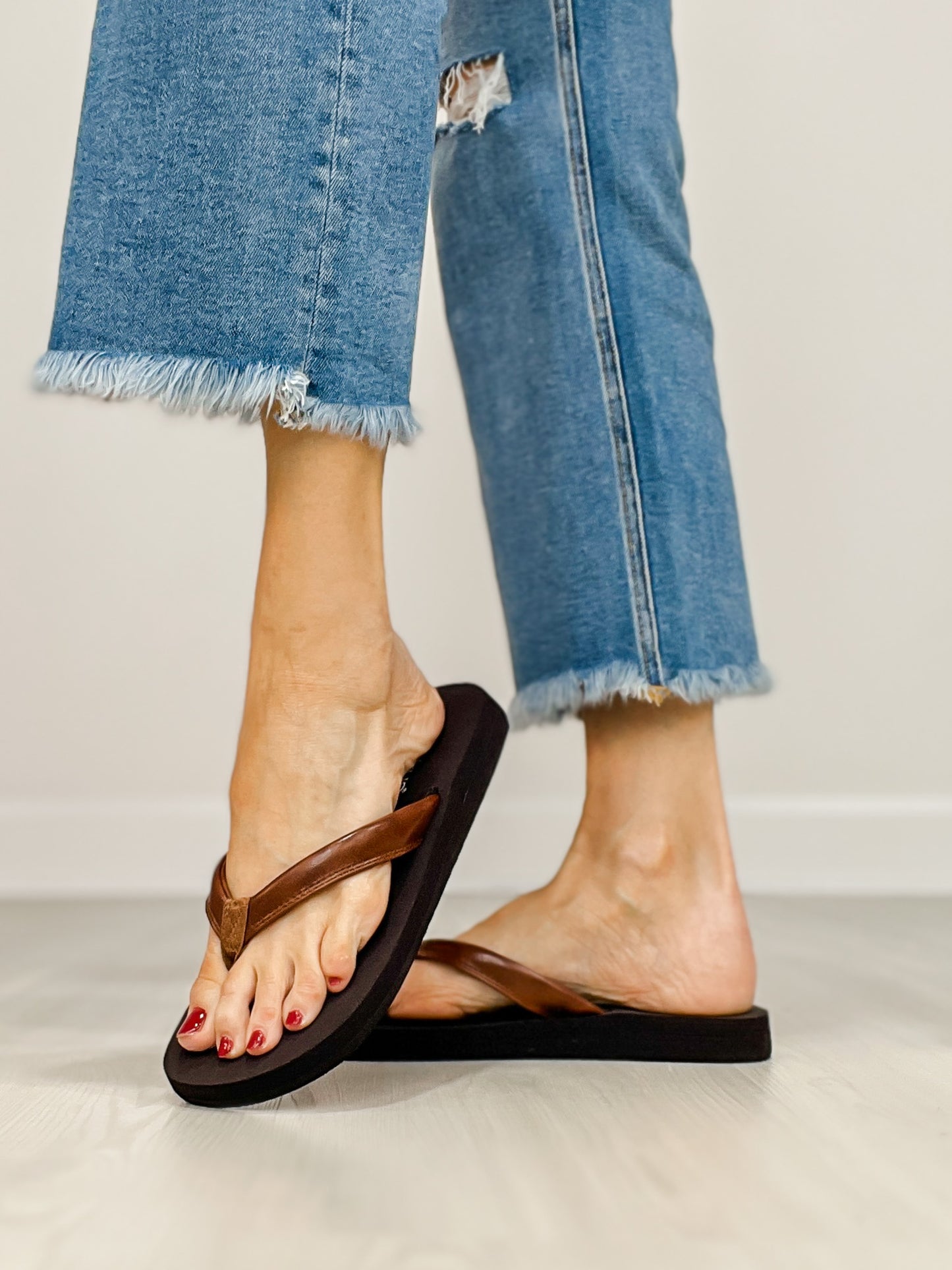 Corkys Summer Plans Flip Flops in COGNAC