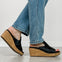 Corkys Neon Moon Cork Wedges in BLACK