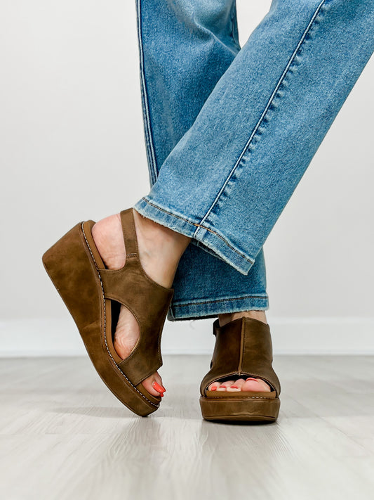 Corkys Carley Wedges in TAUPE 2
