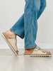 Corkys Dash Two Band Slide Sandals in RAFFIA