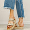 Corkys Walk of Shame Double Strap Sandals in NATURAL RAFFIA