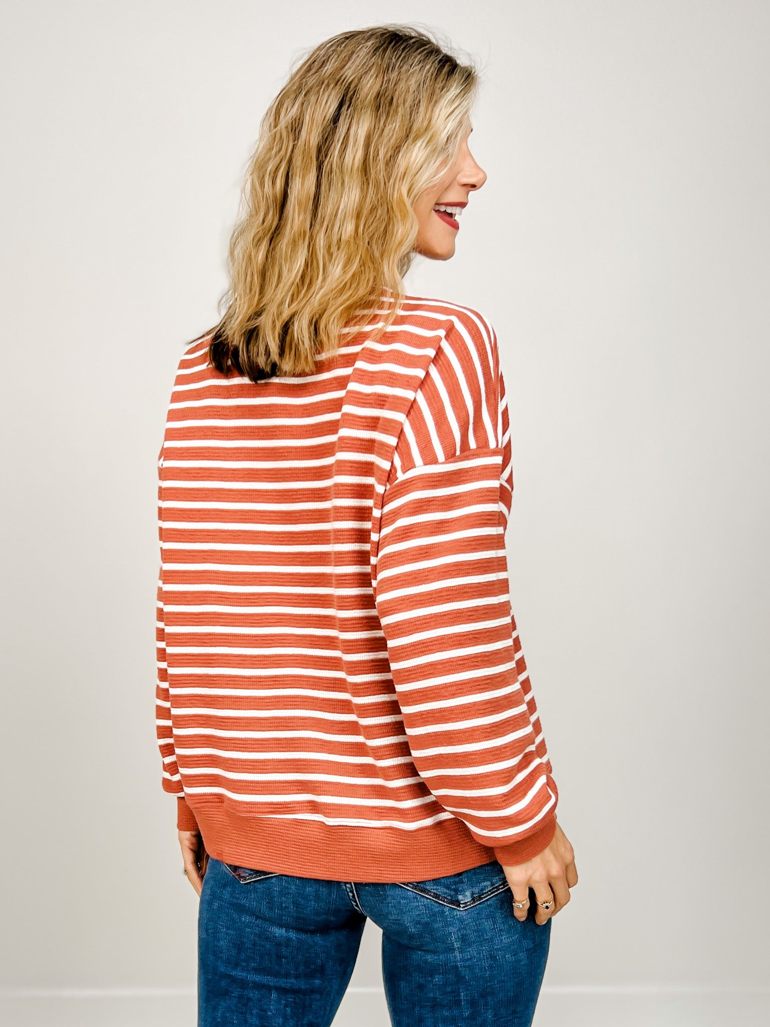 Cloudy Knit Long Sleeve Sleeve Top