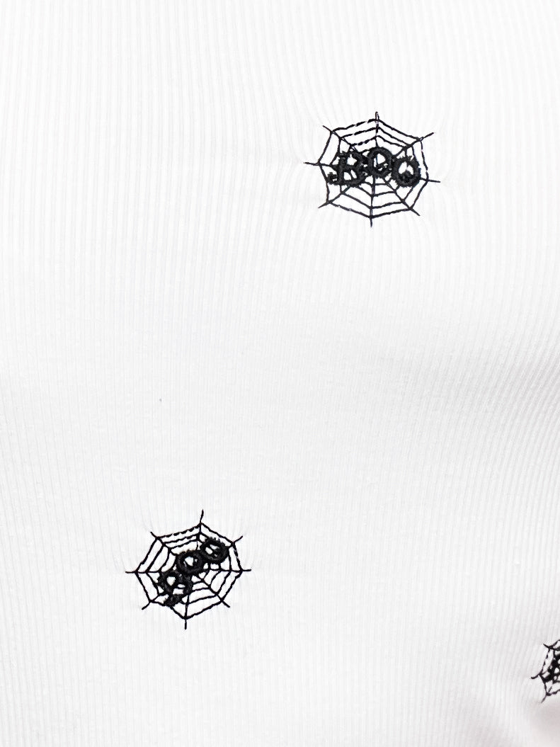 Spiderweb Embroidered Tank Top