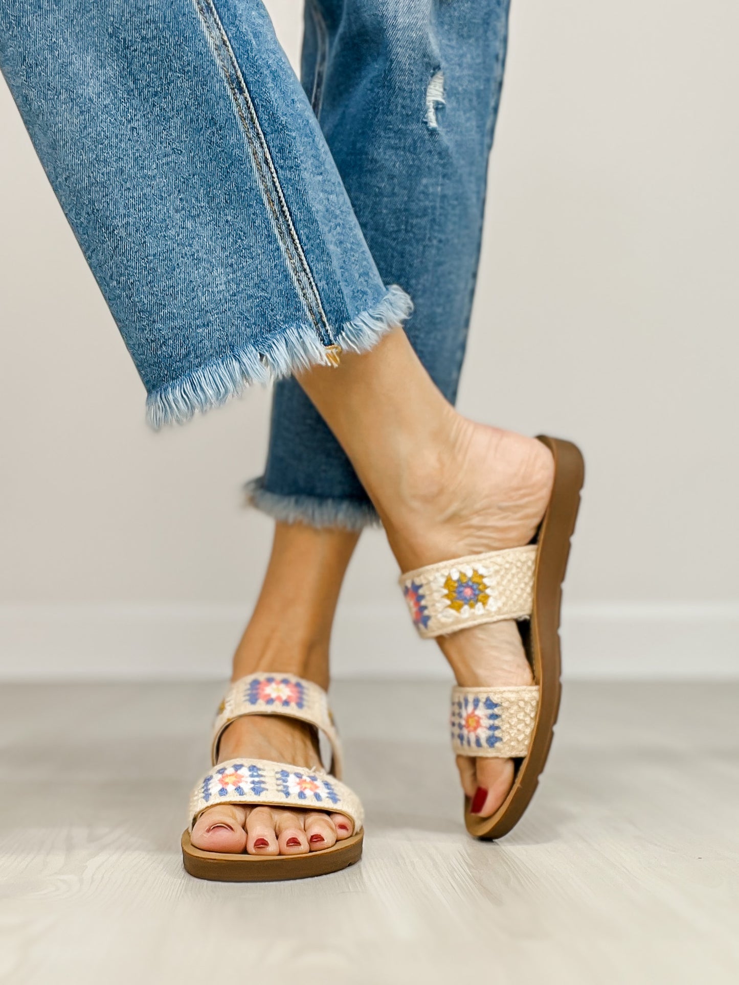 Corkys Toodle Double Strap Sandals in PASTEL PINK