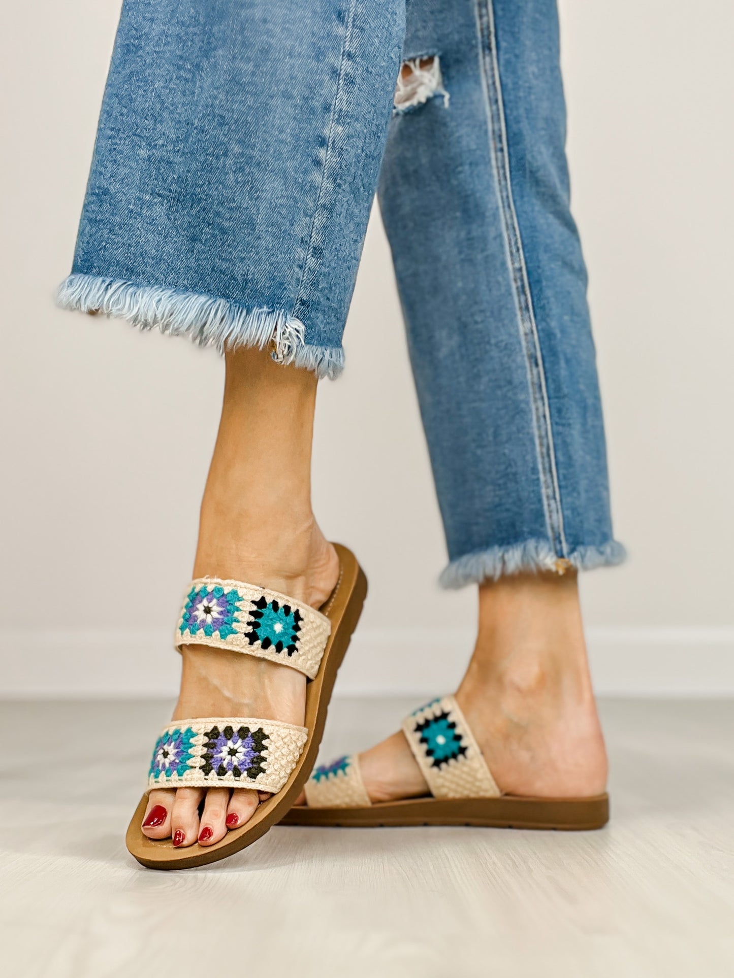 Corkys Toodle Double Strap Sandals in LIGHT BLUE