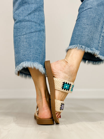 Corkys Toodle Double Strap Sandals in LIGHT BLUE