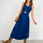 Denim Button Front Vest & Skirt Set