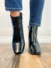 Corkys Felicia Block Heel Boots in Black Patent
