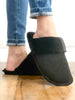 Comfy Cush Faux Fur Lined Slippers in Black