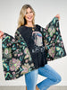 Mermaid Print Kantha Poncho Top