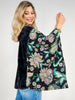Mermaid Print Kantha Poncho Top