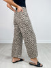 High Waist Wide Leg Leopard Pants