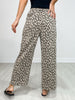 High Waist Wide Leg Leopard Pants