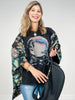 Mermaid Print Kantha Poncho Top