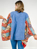 Virgin Mary Print Kantha Poncho Top