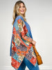 Virgin Mary Print Kantha Poncho Top