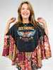 Rock And Roll Oversized Ruffled Poncho Top