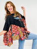Rock And Roll Oversized Ruffled Poncho Top