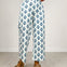 Floral Print Straight Leg Pants with Side Pockets