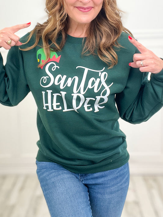 Santa's Helper Sweatshirt Top