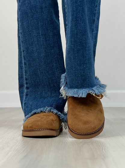 Corkys Day Dream Clogs in TOBACCO FAUX SUEDE