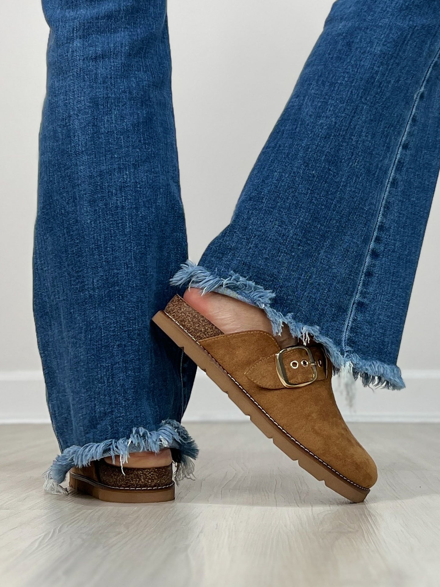 Corkys Day Dream Clogs in TOBACCO FAUX SUEDE