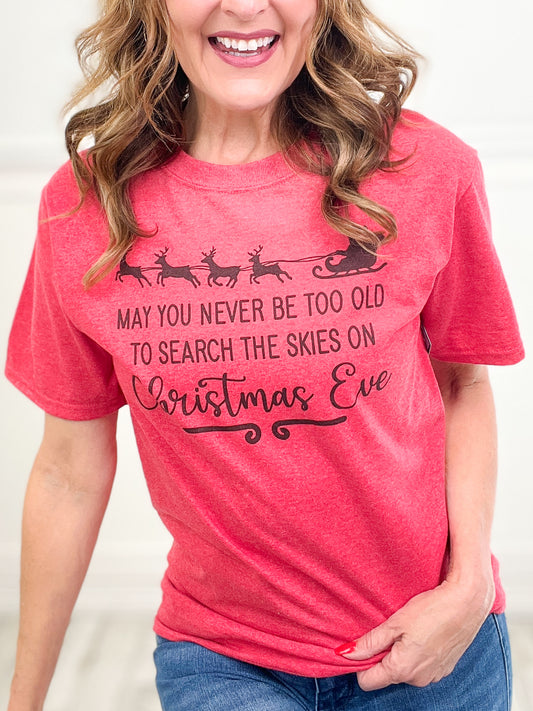 Search The Skies On Christmas Eve Graphic Tee