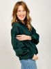 French Terry Fleece Quarter Zip Sweatshirt