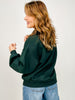 French Terry Fleece Quarter Zip Sweatshirt