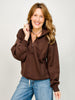 French Terry Fleece Quarter Zip Sweatshirt