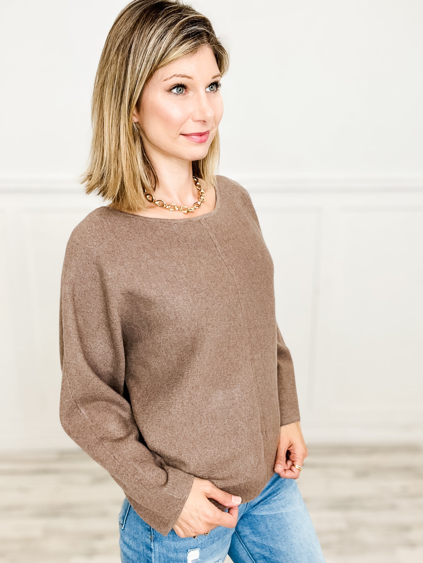 Dolman Sleeve Sweater Top