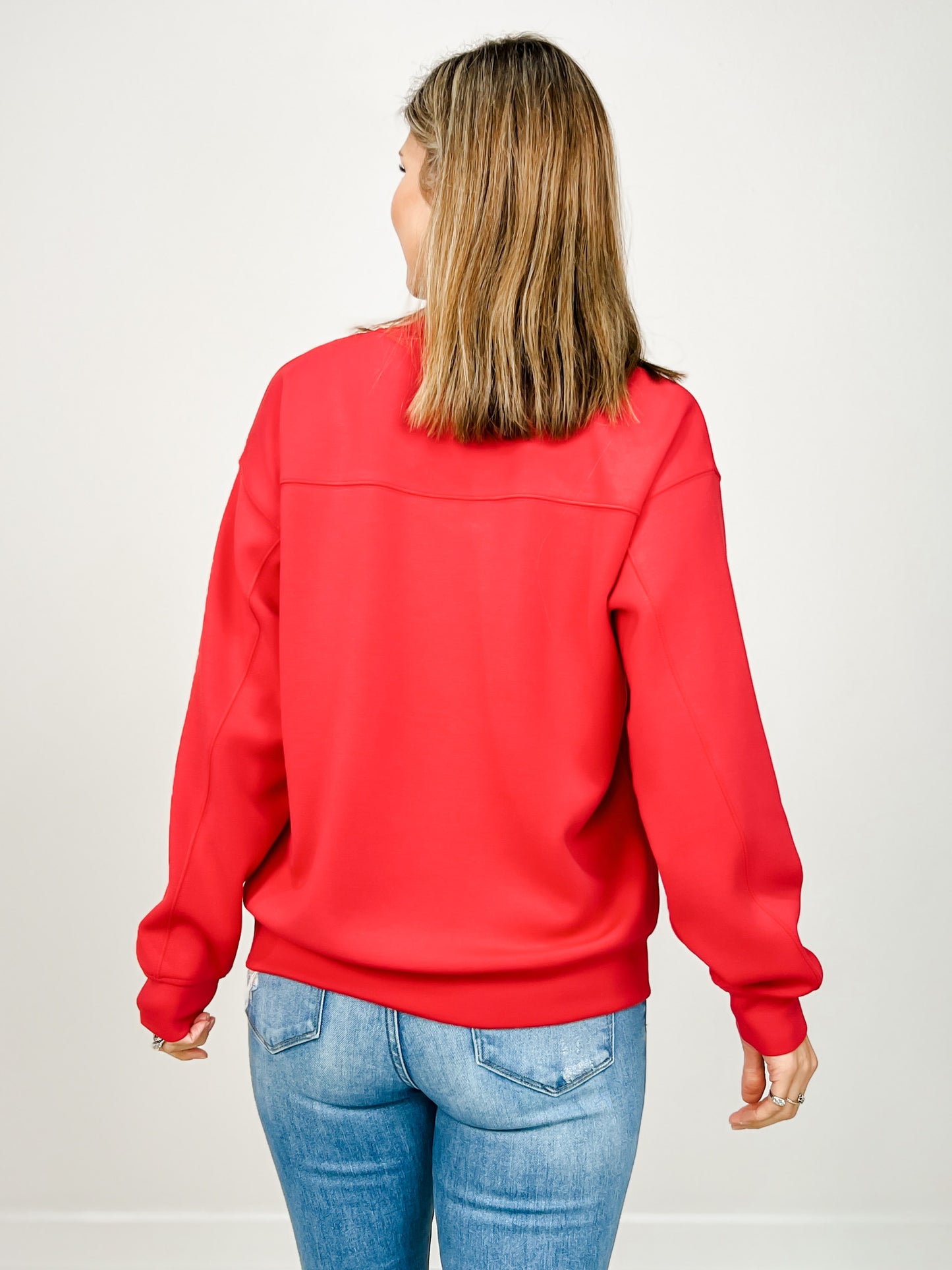 Modal Scuba Mock Neck Pullover Top