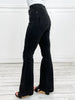 Judy Blue ECLIPSE Hi-Rise Tummy Control Black Distressed Flare Jeans