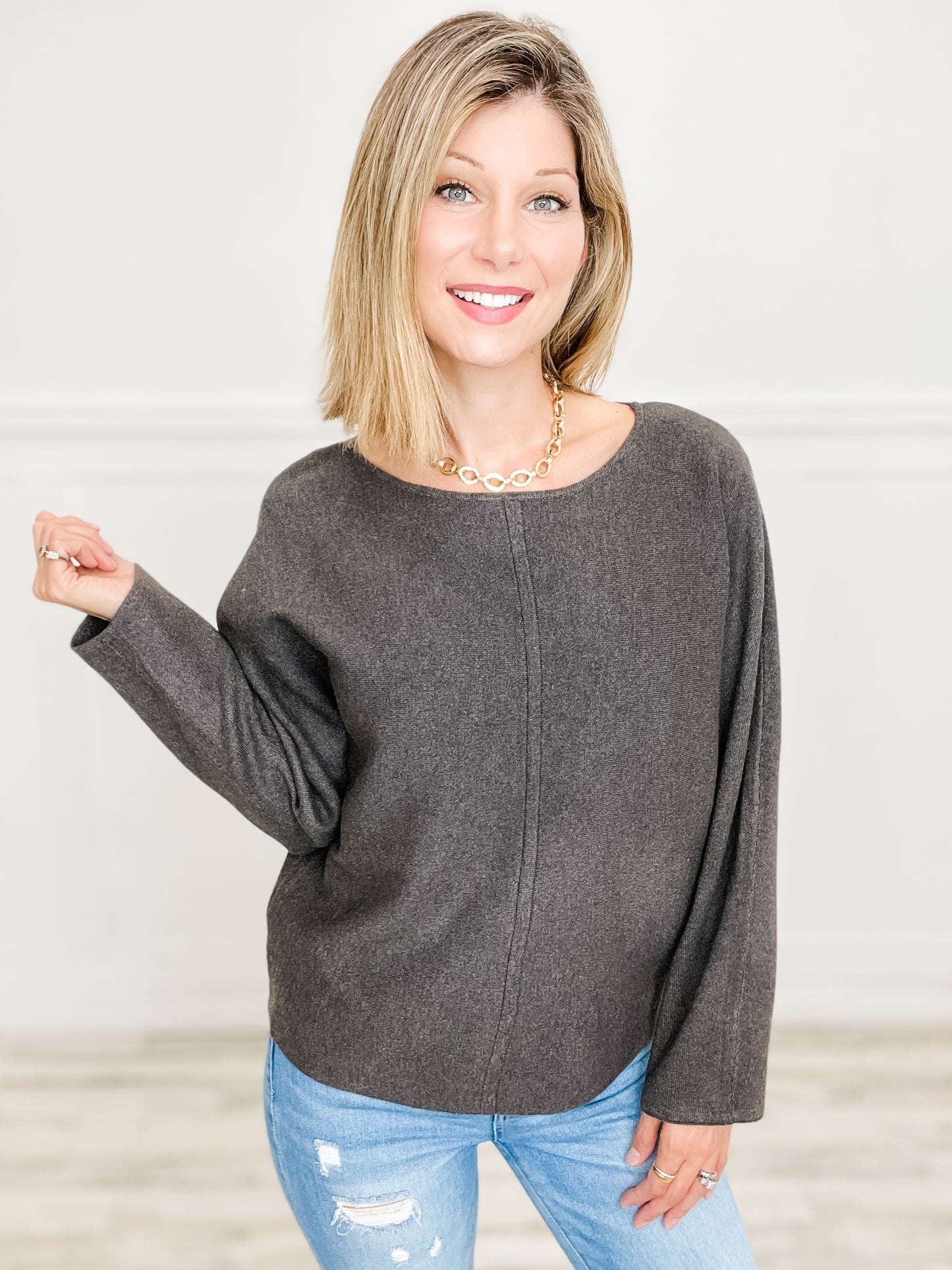 Dolman Sleeve Sweater Top