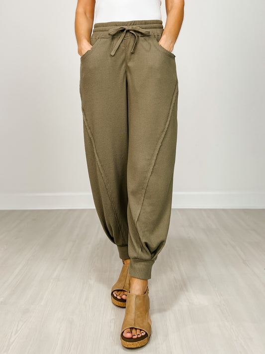 Waffle Cocoon Curve Jogger