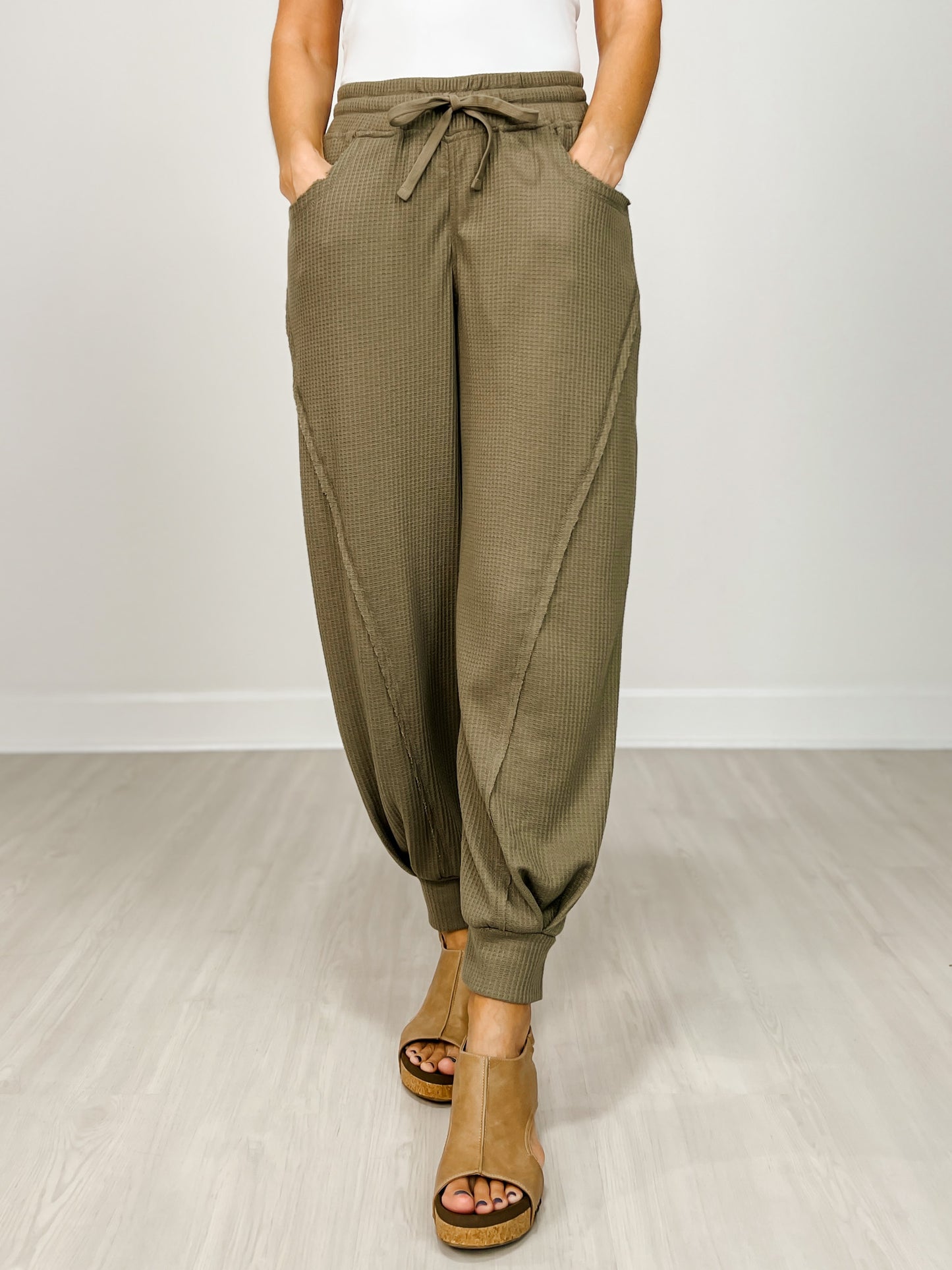 Waffle Cocoon Curve Jogger